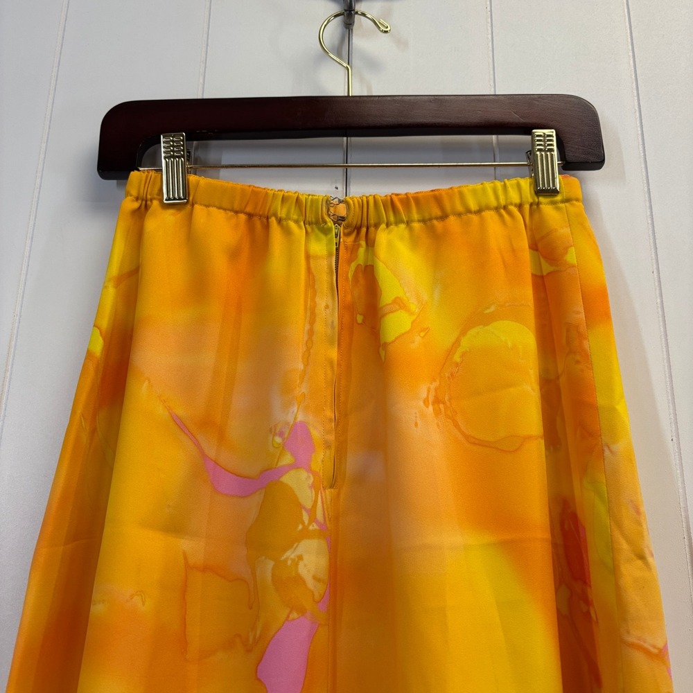 Vintage Handmade 70s Boho Retro Maxi Skirt Size XS Festival Psychedelic Summer - Picture 7 of 8